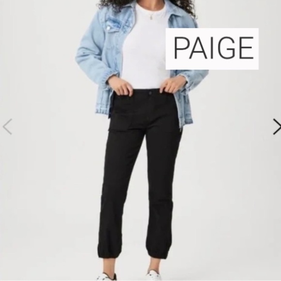 PAIGE Denim - Paige Mayslie Black joggers, 27,  GL1338